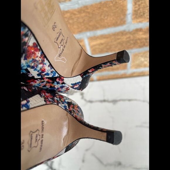 LK Bennett Floral Snake Heels size 39 - Picture 7 of 14